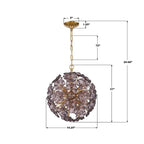 Crystorama ESM-4005-AG-SM Aged Brass Esme 18.25'' Aged Brass Chandelier Image 2