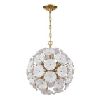 Crystorama Esme 18.25'' Aged Brass Chandelier
