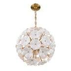 Crystorama ESM-4005-AG-WH Aged Brass Esme 18.25'' Aged Brass Chandelier Image 5