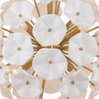 Crystorama ESM-4005-AG-WH Aged Brass Esme 18.25'' Aged Brass Chandelier Image 4