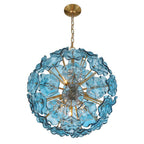 Crystorama ESM-4006-AG-BL Aged Brass Esme 9 Light Aged Brass Pendant Image 4