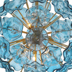 Crystorama ESM-4006-AG-BL Aged Brass Esme 9 Light Aged Brass Pendant Image 3