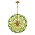 Crystorama ESM-4006-AG-GR Aged Brass Esme 9 Light Aged Brass Pendant Image 1
