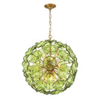 Crystorama ESM-4006-AG-GR Aged Brass Esme 9 Light Aged Brass Pendant Image 1