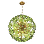 Crystorama ESM-4006-AG-GR Aged Brass Esme 9 Light Aged Brass Pendant Image 4
