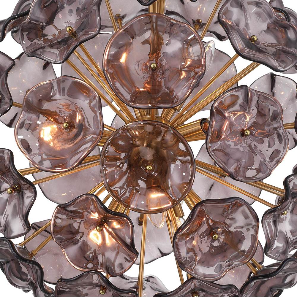 Crystorama ESM-4006-AG-SM Aged Brass Esme 9 Light Aged Brass Pendant Image 3