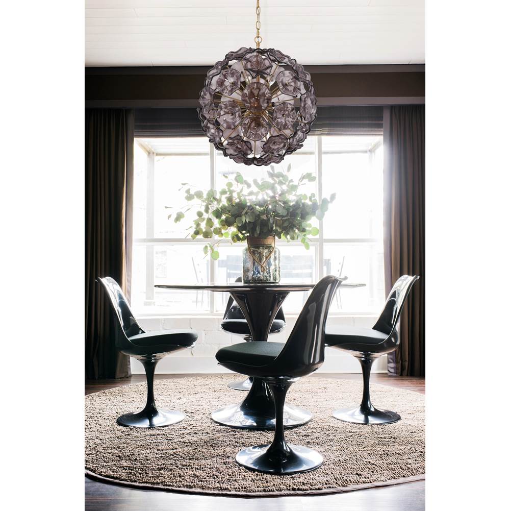 Crystorama ESM-4006-AG-SM Aged Brass Esme 9 Light Aged Brass Pendant Image 2