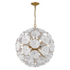 Crystorama Esme 9 Light Aged Brass Pendant