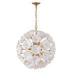Crystorama ESM-4006-AG-WH Aged Brass Esme 9 Light Aged Brass Pendant Image 5