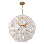 Crystorama ESM-4006-AG-WH Aged Brass Esme 9 Light Aged Brass Pendant Image 4
