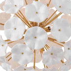Crystorama ESM-4006-AG-WH Aged Brass Esme 9 Light Aged Brass Pendant Image 3