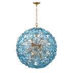 Crystorama ESM-4009-AG-BL Aged Brass Esme 28'' Aged Brass Chandelier Image 6