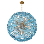 Crystorama ESM-4009-AG-BL Aged Brass Esme 28'' Aged Brass Chandelier Image 5
