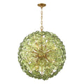 Crystorama ESM-4009-AG-GR Aged Brass Esme 28'' Aged Brass Chandelier Image 1