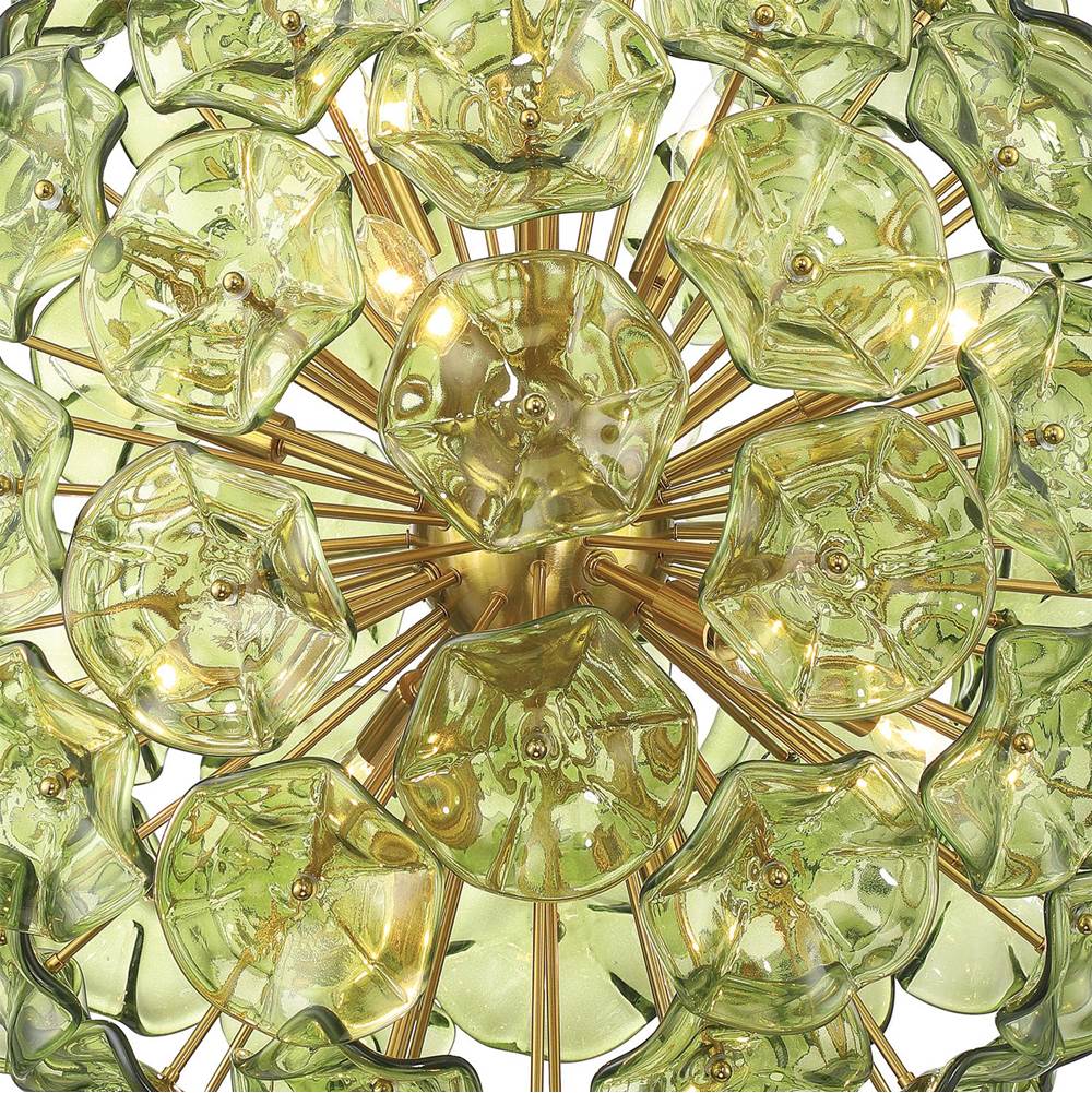 Crystorama ESM-4009-AG-GR Aged Brass Esme 28'' Aged Brass Chandelier Image 4