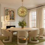 Crystorama ESM-4009-AG-GR Aged Brass Esme 28'' Aged Brass Chandelier Image 3
