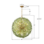 Crystorama ESM-4009-AG-GR Aged Brass Esme 28'' Aged Brass Chandelier Image 2