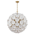 Crystorama Esme 28'' Aged Brass Chandelier