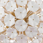 Crystorama ESM-4009-AG-WH Aged Brass Esme 28'' Aged Brass Chandelier Image 4