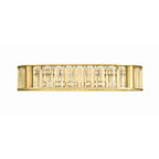 Crystorama Farris Libby Langdon For Crystorama Farris 4 Light Aged Brass Bathroom Vanity