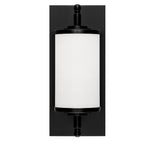 Crystorama FOS-A8050-MK Matte Black Foster 1 Light Matte Black Bathroom Vanity Image 1