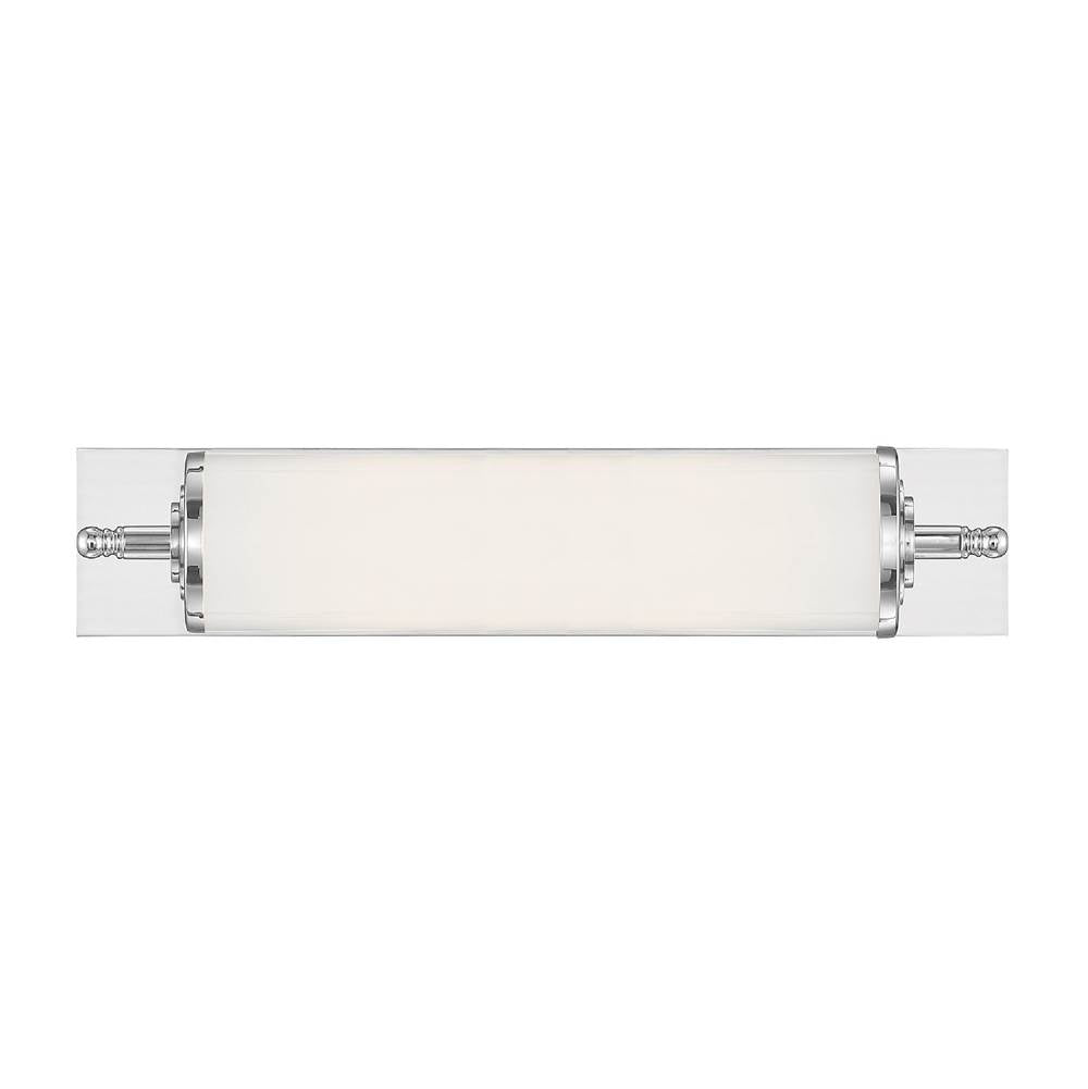 Crystorama FOS-A8051-CH Polished Chrome Foster 1 Light Polished Chrome Bathroom Vanity Image 1
