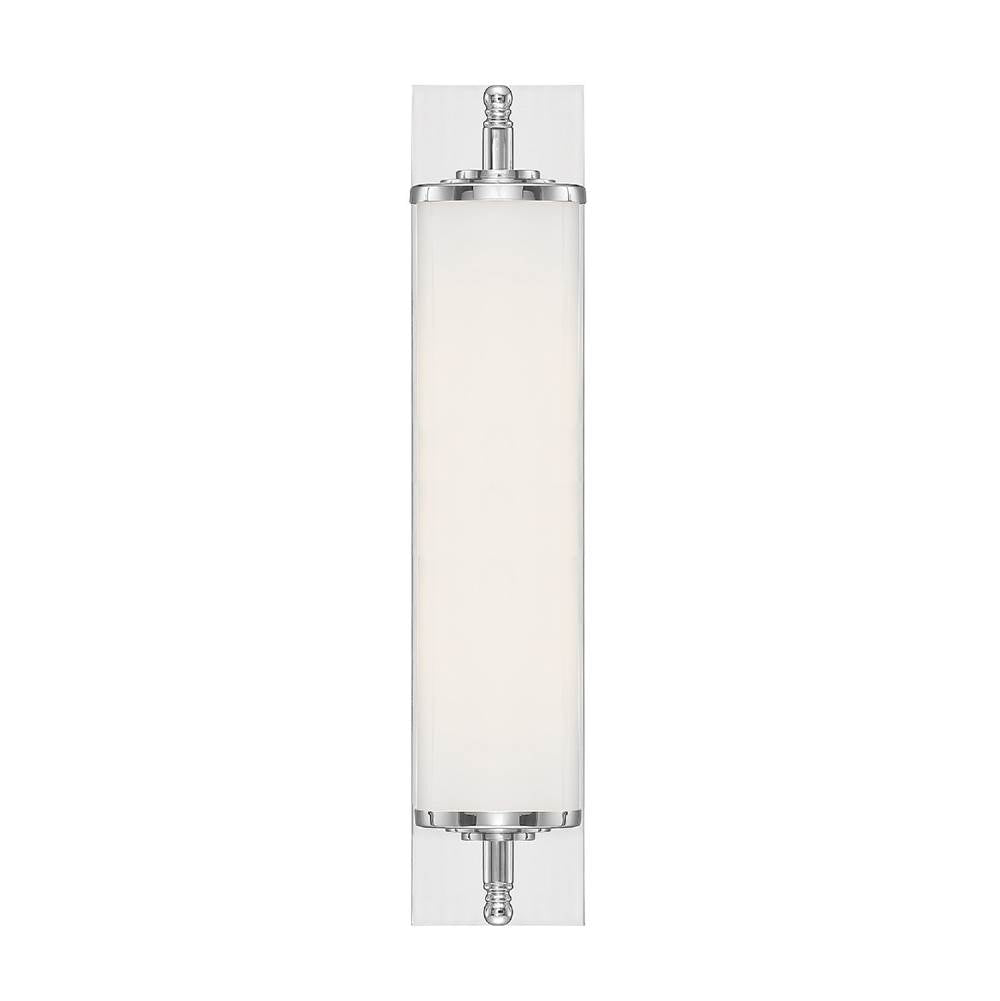 Crystorama Foster 1 Light Polished Chrome Bathroom Vanity