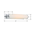 Crystorama FOS-A8051-CH Polished Chrome Foster 1 Light Polished Chrome Bathroom Vanity Image 2