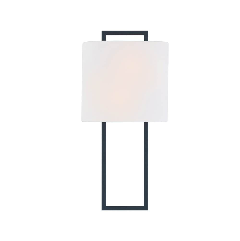 Crystorama FRE-422-BF Black Forged Fremont 2 Light Black Forged Wall Mount Image 1