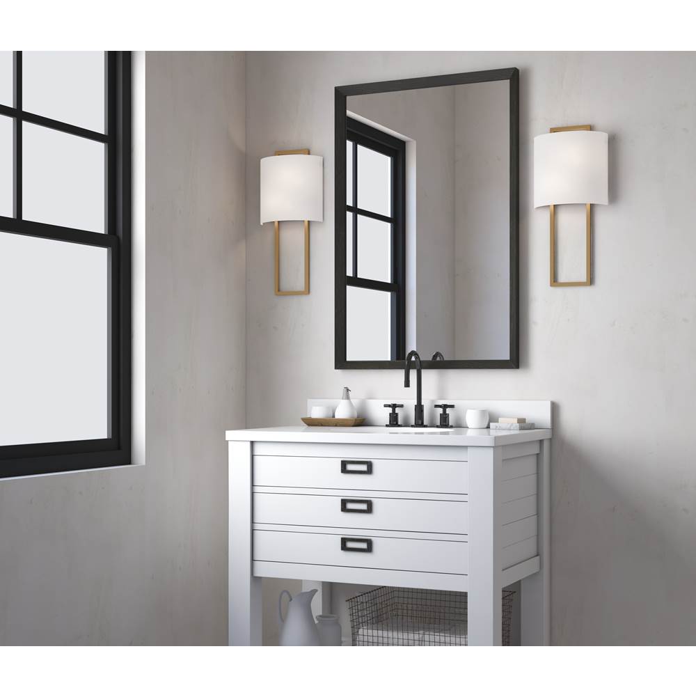 Crystorama FRE-422-VG Vibrant Gold Fremont 2 Light Vibrant Gold Wall Mount Image 3