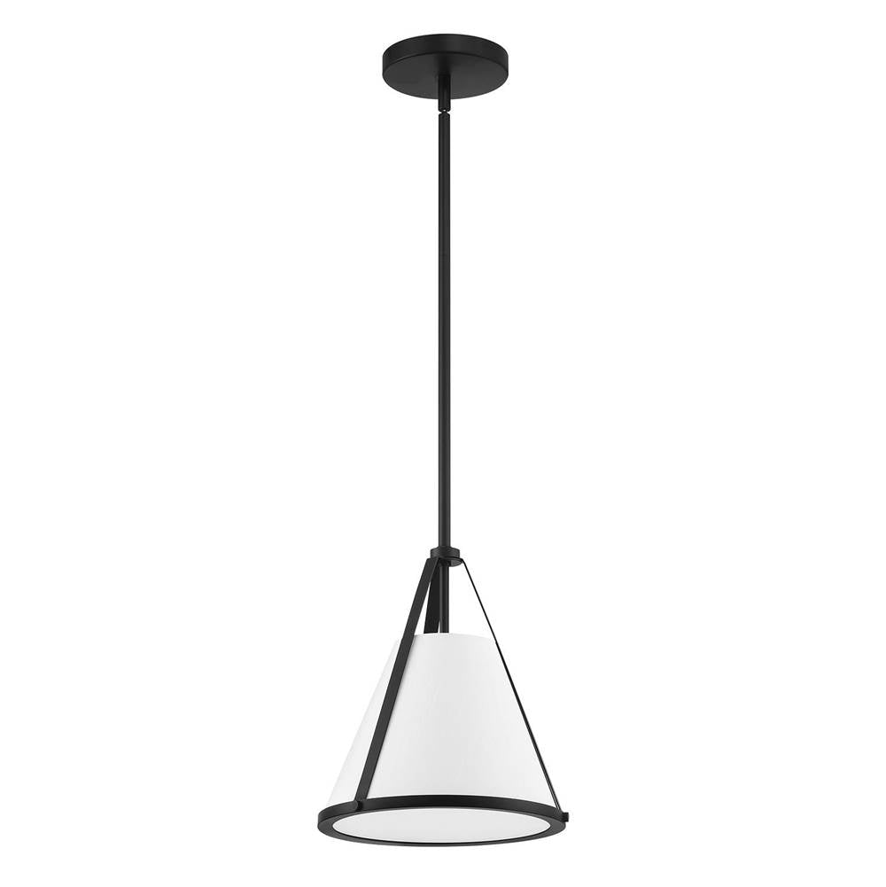 Crystorama Fulton 1 Light Black Pendant