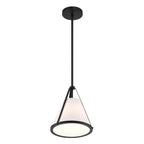 Crystorama FUL-900-BK Black Fulton 1 Light Black Pendant Image 6