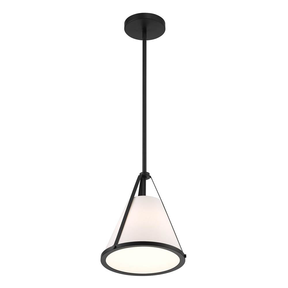 Crystorama FUL-900-BK Black Fulton 1 Light Black Pendant Image 6