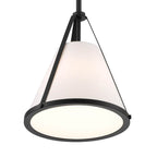Crystorama FUL-900-BK Black Fulton 1 Light Black Pendant Image 5