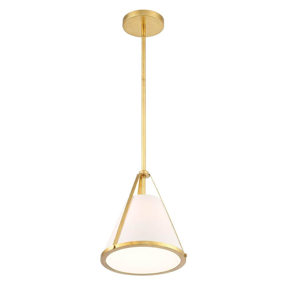 Crystorama FUL-900-GA Antique Gold Fulton 1 Light Antique Gold Pendant Image 6