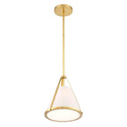 Crystorama FUL-900-GA Antique Gold Fulton 1 Light Antique Gold Pendant Image 6