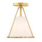 Crystorama FUL-900-GA_CEILING Antique Gold Fulton 1 Light Antique Gold Semi Flush Mount Image 7