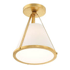 Crystorama FUL-900-GA_CEILING Antique Gold Fulton 1 Light Antique Gold Semi Flush Mount Image 6