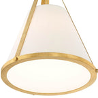 Crystorama FUL-900-GA_CEILING Antique Gold Fulton 1 Light Antique Gold Semi Flush Mount Image 5