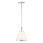 Crystorama FUL-900-PN Polished Nickel Fulton 1 Light Polished Nickel Pendant Image 7