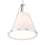 Crystorama FUL-900-PN Polished Nickel Fulton 1 Light Polished Nickel Pendant Image 5