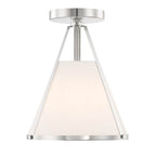 Crystorama FUL-900-PN_CEILING Polished Nickel Fulton 1 Light Polished Nickel Semi Flush Mount Image 7