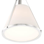 Crystorama FUL-900-PN_CEILING Polished Nickel Fulton 1 Light Polished Nickel Semi Flush Mount Image 5