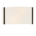 Crystorama FUL-902-BK Black Fulton 2 Light Black Wall Mount Image 1