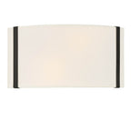 Crystorama FUL-902-BK Black Fulton 2 Light Black Wall Mount Image 1