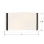 Crystorama FUL-902-BK Black Fulton 2 Light Black Wall Mount Image 2