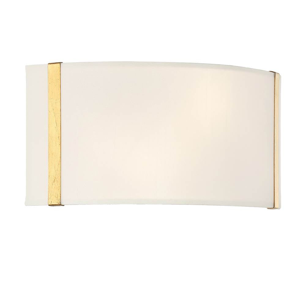 Crystorama Fulton 2 Light Black Wall Mount