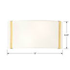 Crystorama FUL-902-GA Antique Gold Fulton 2 Light Antique Gold Wall Mount Image 2