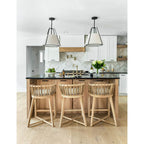Crystorama FUL-904-BK Black Fulton 3 Light Black Pendant Image 3