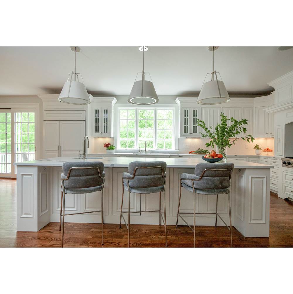 Crystorama FUL-904-PN Polished Nickel Fulton 3 Light Polished Nickel Pendant Image 8